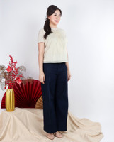 Izzie Lace-Trim Blouse - Cream