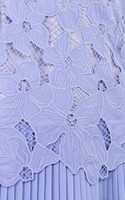 Thalia Crochet Pleated Hem Dress - Lilac