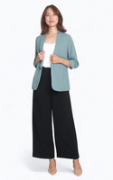 Greta Shawl Collar Jacket - Seafoam