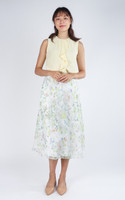 Willa Floral Skirt - White