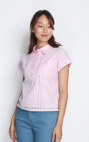 Sera Eyelet Shirt - Pink