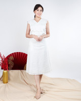 Josie Eyelet Skirt - White