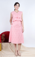 Poise Eyelet Skirt - Pink