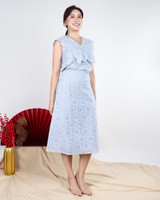 Josie Eyelet Skirt - Periwinkle