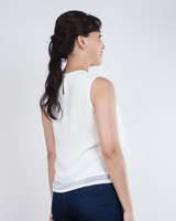 Layla Layered Chiffon Top - White