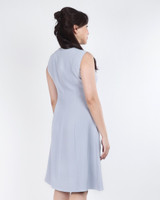 Emma Contour Work Dress - Ice Blue Grey