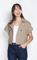 Brielle Trench Inspired Jacket - Dark Khaki