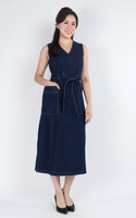 Arwen Denim Midi Dress - Denim