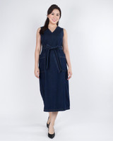 Arwen Denim Midi Dress - Denim