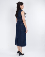 Arwen Denim Midi Dress - Denim
