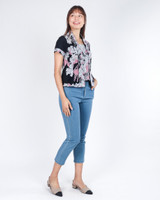 Kimiko Batik Kebaya Top - Black