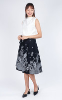 Indira Batik Wrap Skirt - Monochrome