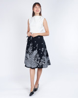 Indira Batik Wrap Skirt - Monochrome