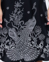 Indira Batik Wrap Skirt - Monochrome