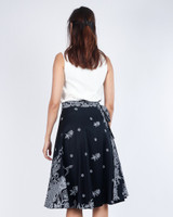 Indira Batik Wrap Skirt - Monochrome