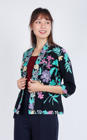 Soraya Batik Kimono Jacket - Black