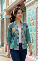 Soraya Batik Kimono Jacket - Jade