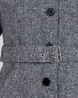 Zella Tweed Button Top - Grey