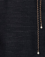 Hailey Tweed Shift Dress - Black