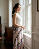 Sakura Japanese Cotton Culottes - Grey
