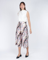 Sakura Japanese Cotton Culottes - Grey