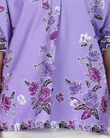 Tayaka Batik Kaftan Top - Lilac