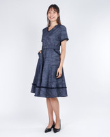 Delaney Denim Flare Dress - Denim
