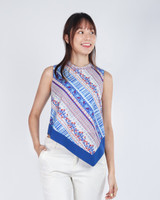 Anovia Slant Hem Top - Cobalt Blue