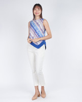 Anovia Slant Hem Top - Cobalt Blue