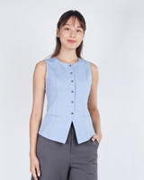Lyra Vest Top - Blue