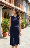 Nanda Midi Tee Dress - Navy