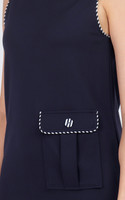 Nanda Midi Tee Dress - Navy