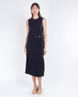 Nanda Midi Tee Dress - Navy
