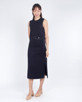 Nanda Midi Tee Dress - Navy