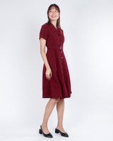 Zella Tweed Dress - Wine