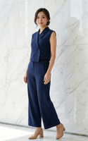 Aspen Tailored Pants - Navy