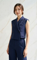 Aspen Tux Vest Top - Navy