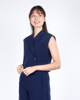 Aspen Tux Vest Top - Navy