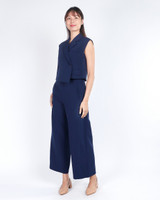 Aspen Tux Vest Top - Navy