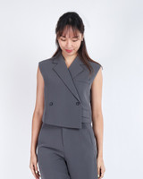 Aspen Tux Vest Top - Grey