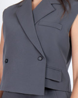 Aspen Tux Vest Top - Grey