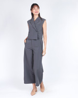 Aspen Tux Vest Top - Grey