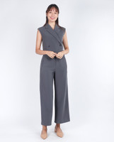 Aspen Tux Vest Top - Grey