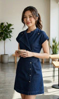 Moonstone Denim Dress - Denim