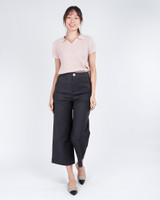 Amie Skipper Polo Knit Top - Pink