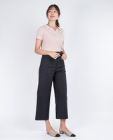 Amie Skipper Polo Knit Top - Pink