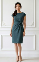 Cherie Side Twist Dress - Seafoam