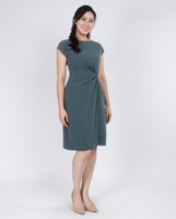 Cherie Side Twist Dress - Seafoam