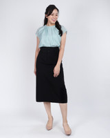 Noel Midi Pencil Skirt - Black