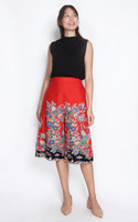 Viera Asymmetrical Mock Neck Top - Black